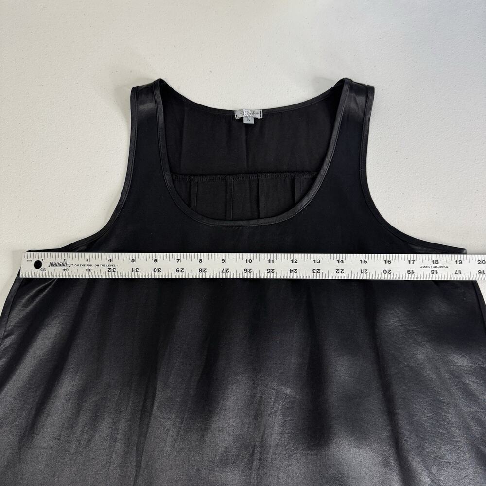PJ Harlow Jessica Nightgown Womens Small Black Silk Slip Dress Luxury Lounge USA - Picture 7 of 11
